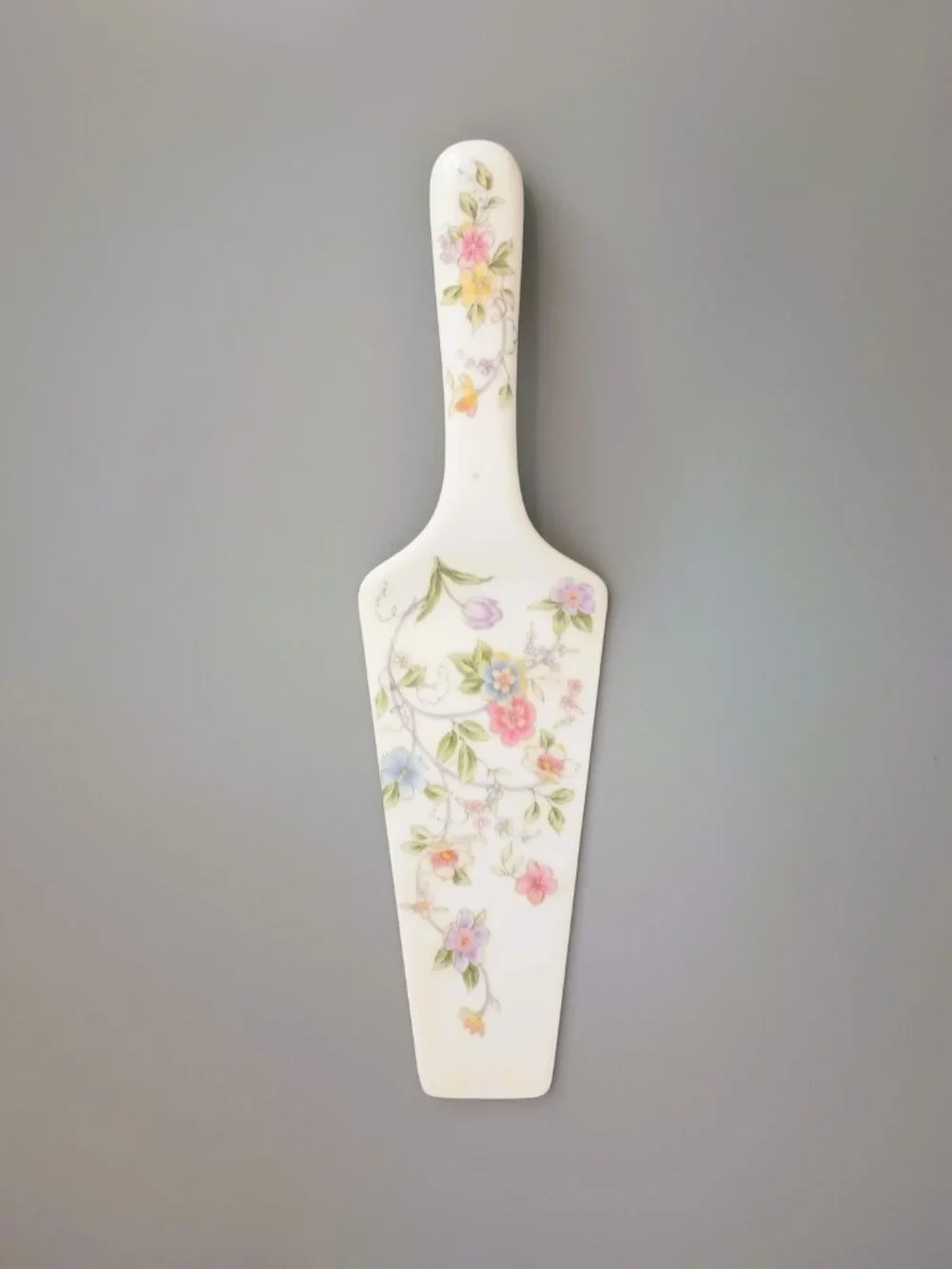 Vintage Andrea by Sadek Cake Server Floral Porcelain
